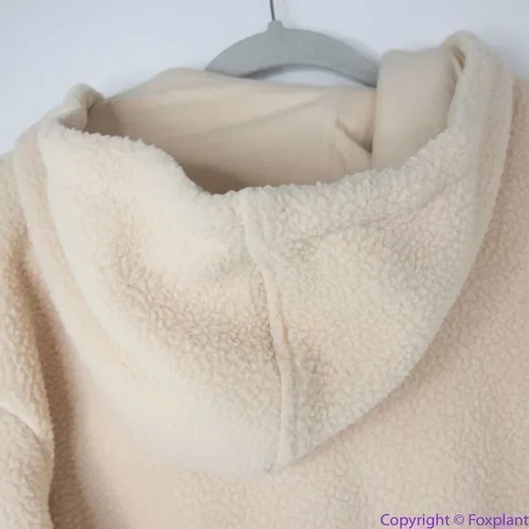 NEW Madewell (Re)sourced‎ Fleece Hooded Zip Jacket, S, NB514 - Picture 13 of 16